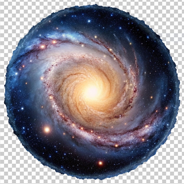 galaxy on transparent background