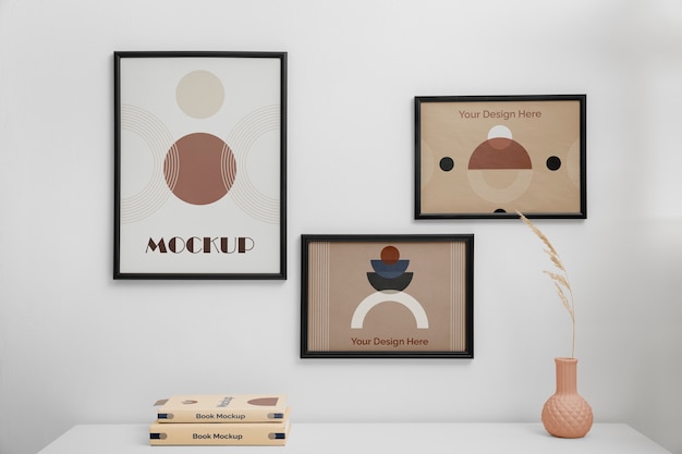 Gallery frames mockup design