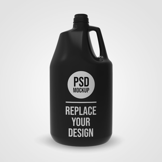 Gallon 3d rendering mockup design