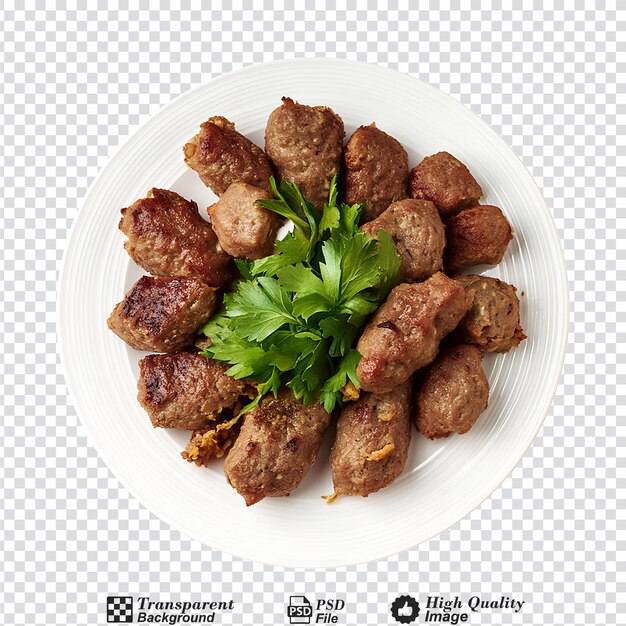 PSD galouti kebab isolated on transparent background