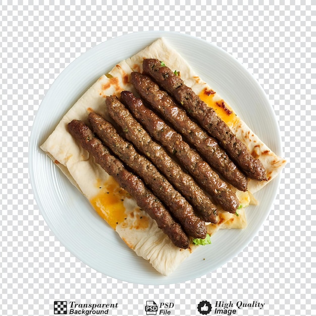 PSD galouti kebab isolated on transparent background