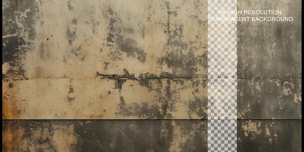 PSD galvanized steel grunge texture background old rusty on transparent background