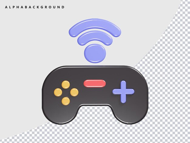 Game icon 3d render illustration