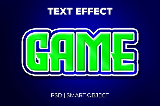 Game text style editable text effect