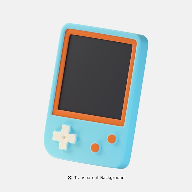 Gameboy 3d icon illustration