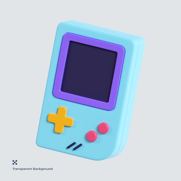 Gameboy 3d illustration