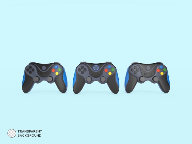 Gamepad Game controller joystick Icon Isolated 3d render