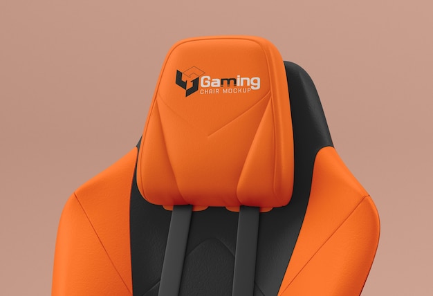 Gamer's chair mockup design