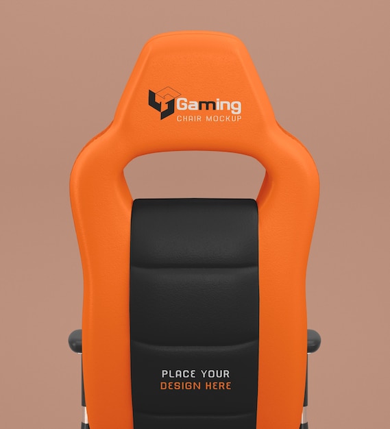 Gamer's chair mockup design