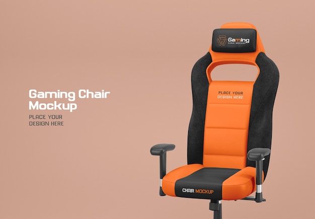 Gamer's chair mockup design