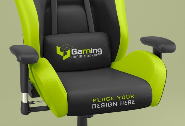 Gamer's chair mockup design