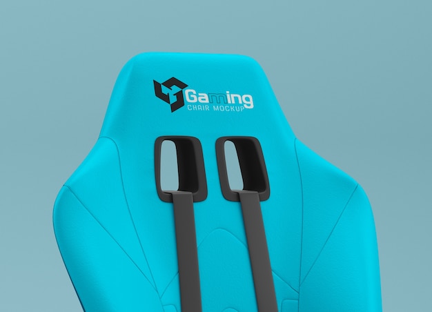 Gamer's chair mockup design