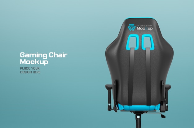 Gamer's chair mockup design