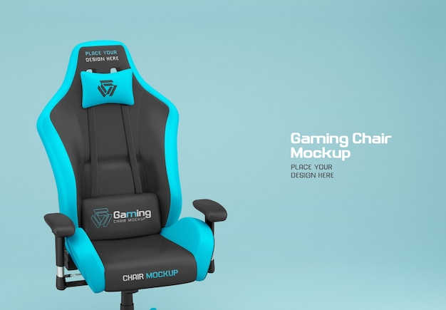 Gamer's chair mockup design