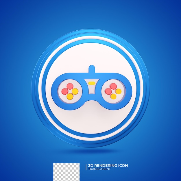 Gaming 3d render icon illustration