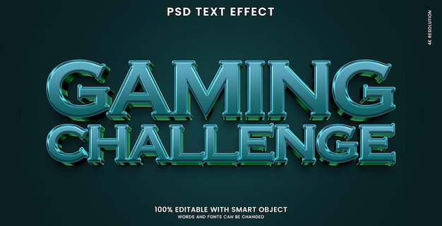 Gaming 3d text effect template