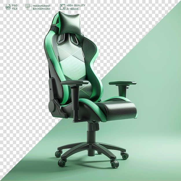 Gaming chair isolated on transparent background