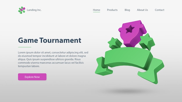 Gaming Landing Page