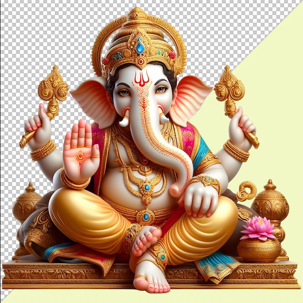 Ganesh Chaturthi Lord Ganesh ji Divinedesigns Multicolor Vinyl Ganesh Ji Sticker Vikat Sankashti