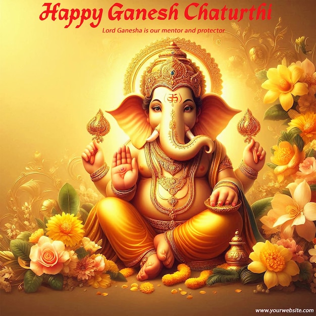 Ganesh Chaturthi puja happy wishes