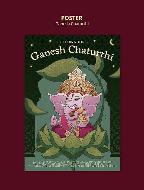 Ganesh chaturthi template design