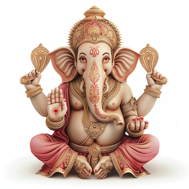 Ganesh Idols indian illustration realistic