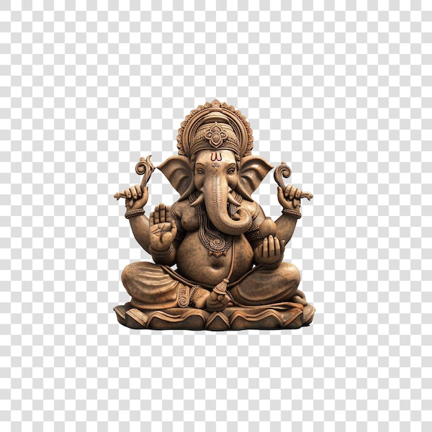 Ganesha idol hinduon transparent background