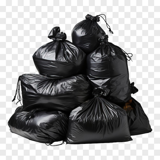 Garbage bags isolated on transparent background PNG