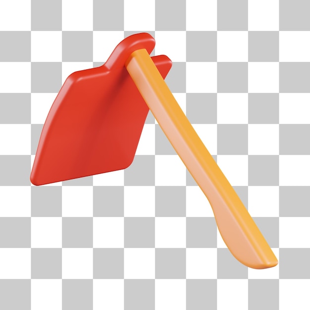 Garden Hoe 3D Icon