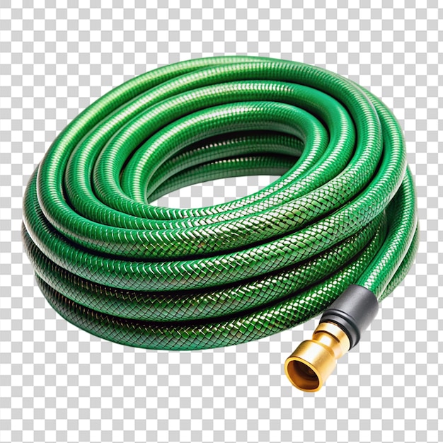 PSD garden hose isolated on transparent background