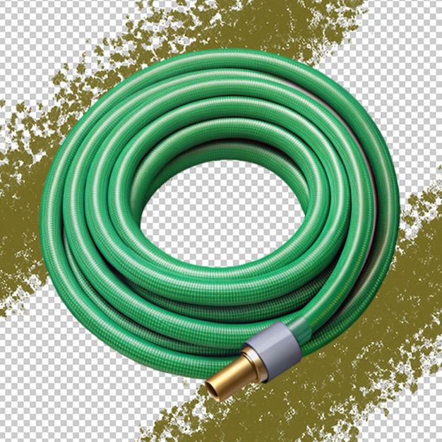 Garden hose isolated on transparent background