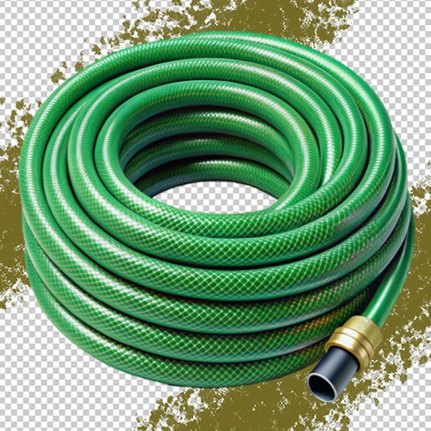 Garden hose isolated on transparent background