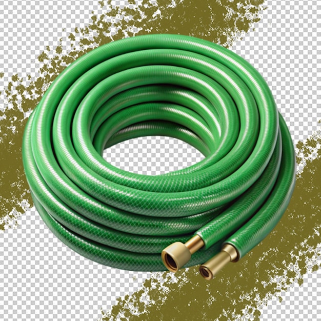 Garden hose isolated on transparent background