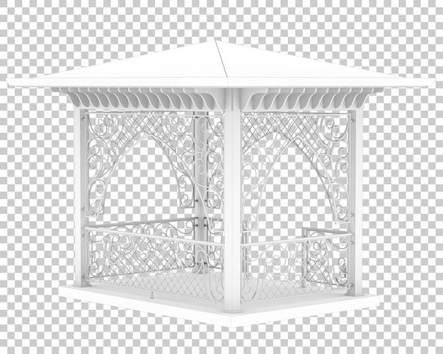 Garden roof isolated on transparent background 3d rendering illustration