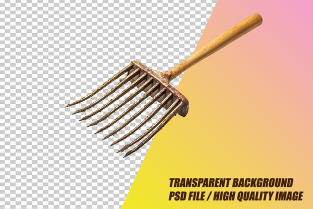 Garden Tools on Transparent Background PSD File