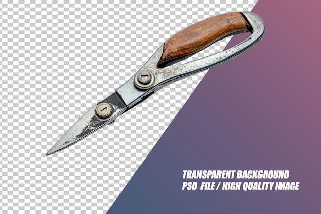 Garden Tools on Transparent Background PSD File