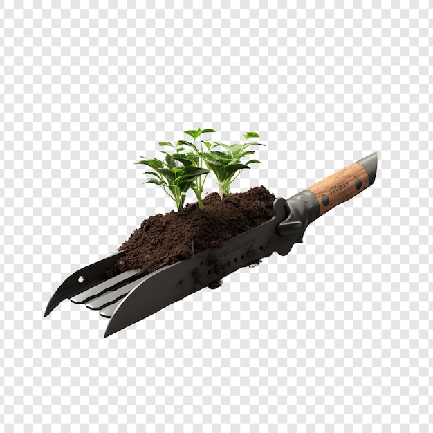 Garden trowel isolated on transparent background