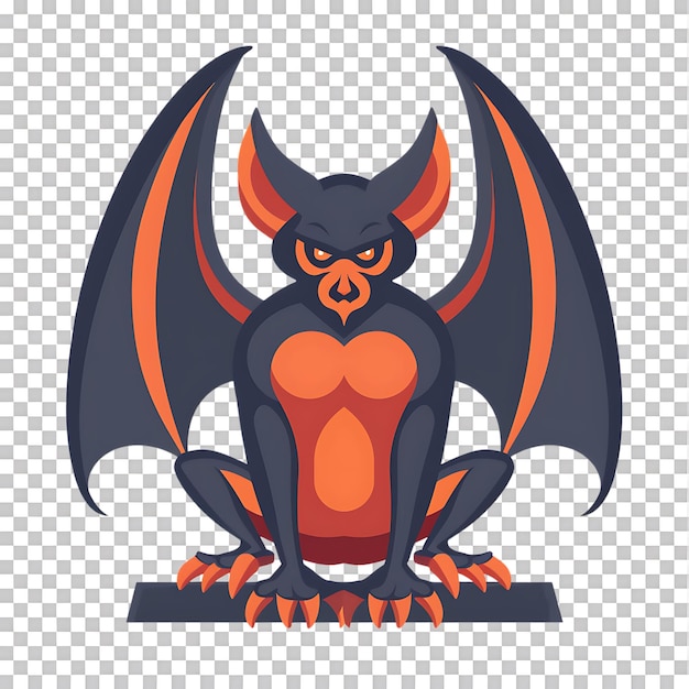 Gargoyle icon against transparent background Generated by Ai