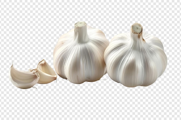 garlic isolated on transparent background