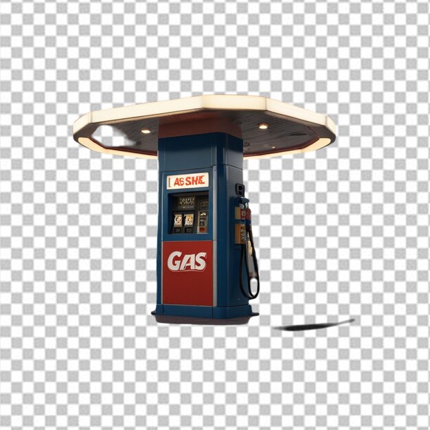 PSD gas station design phone on white background