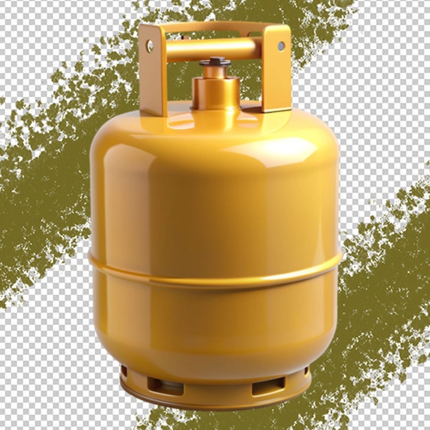 PSD gas tank on transparent background