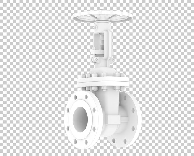 PSD gate valve isolated on transparent background 3d rendering illustration