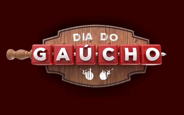 'gaucho day' 3d badge sale