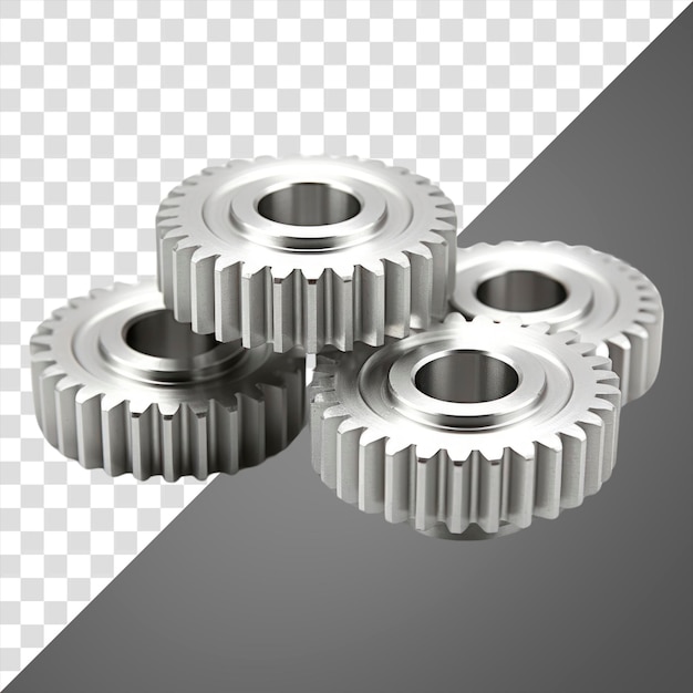 PSD gear wheels gear white background technology