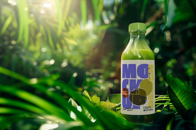 Geen drink in nature  mockup