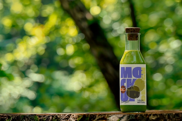 Geen drink in nature  mockup