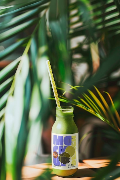 Geen drink in nature  mockup