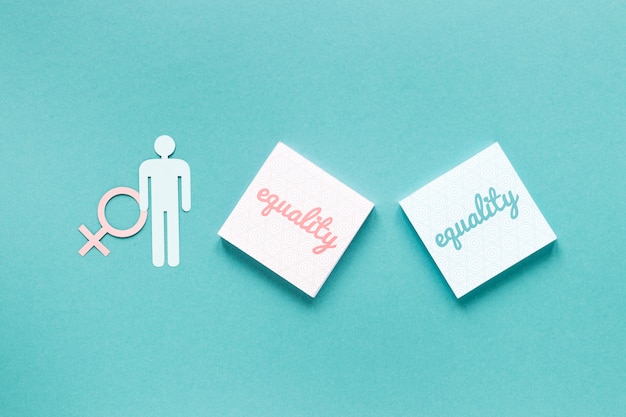 PSD gender equality concept mock-up