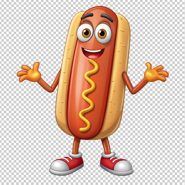 PSD genera un pero commando hot dog transparent background