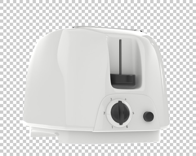 PSD generic toaster on transparent background 3d rendering illustration